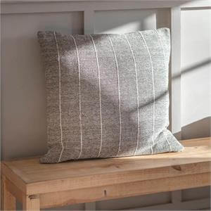 Garden Trading Grey Walberswick Large Stripe Cushion